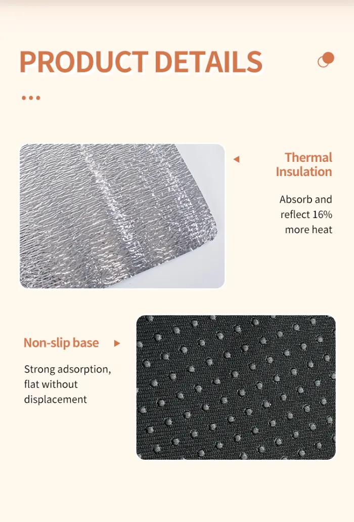 Self-Warming Pet Pad, Soft Plush Thermal Mat for Cats and Dogs, No Electricity Needed (60 x 45 or 95 x 65 cm) - detail photo 4