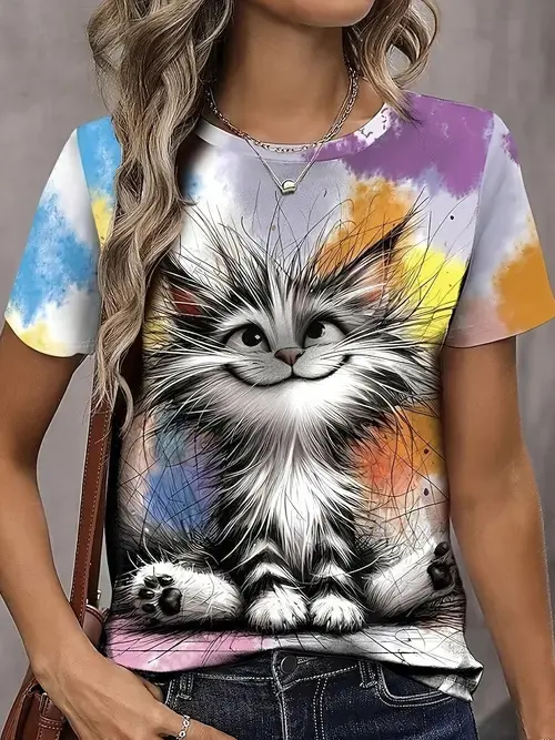 Women's Loose Casual Crew Neck TShirt