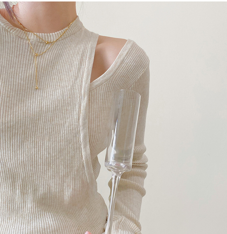 Simple Bottoming Sweater Women's Design Sense Texture