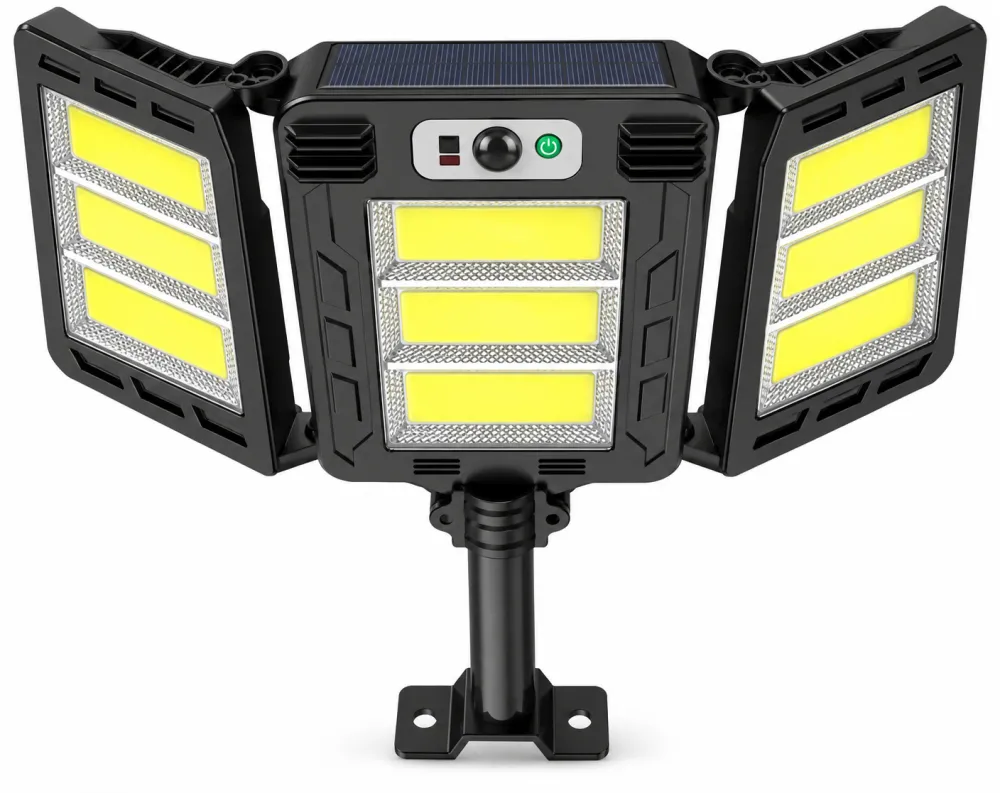 Solar Powered Rechargeable Motion Sensor COB LED Work Light 3000mAh For Auto W786 3 Street
