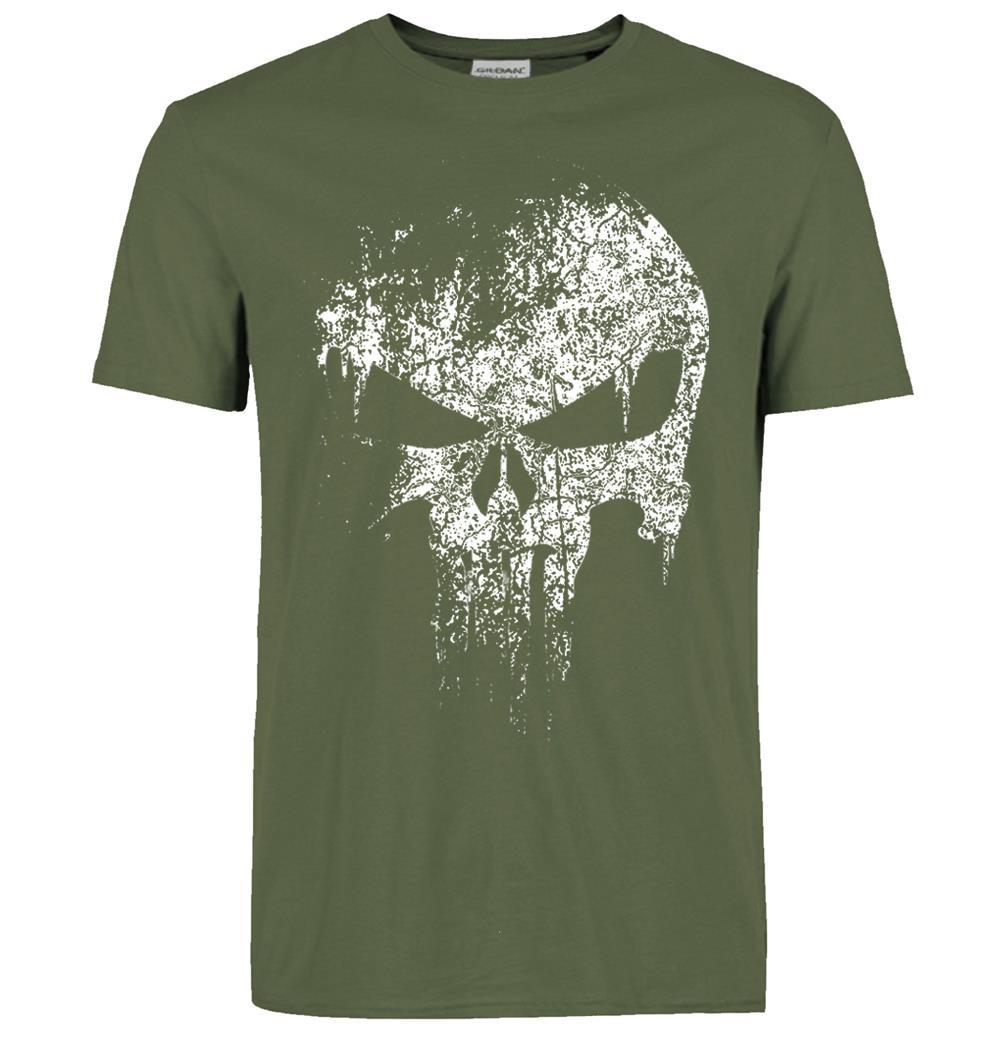 Title 1, Nova camiseta masculina com caveira, estilo eur...