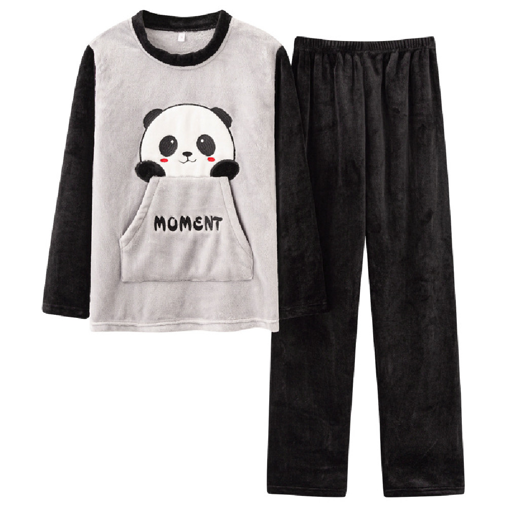 Title 7, Ladies Cute Panda Velvet Pajamas Snuggle up in ...