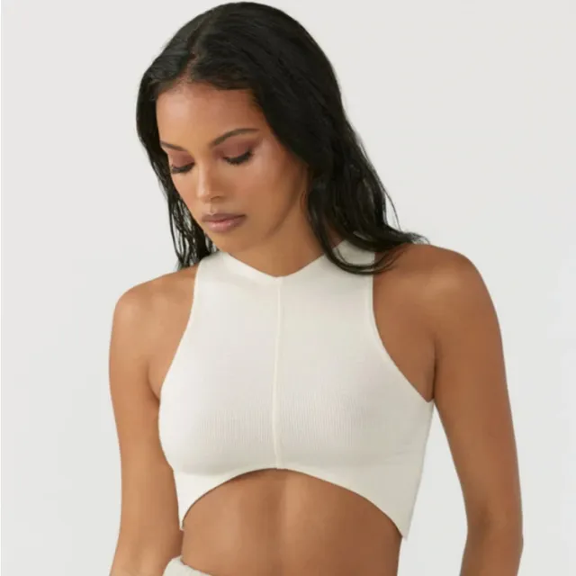 Slim V Neck Yoga Vest Women's Running Fitness Top White - Shop at LoveMi