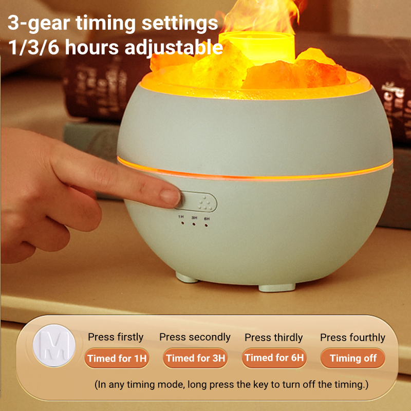 Salt Stone Simulation Flame Aromatherapy Machine — foto 6