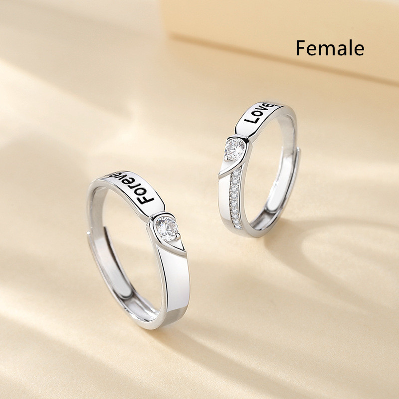 New Eternal Couple Ring Sterling Silver