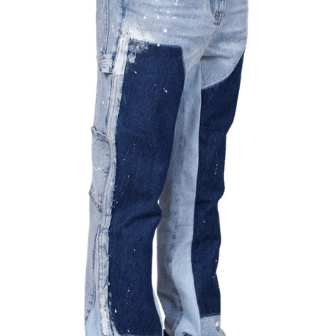 Title 6, Pantalon en jean pour homme avec contraste de c...