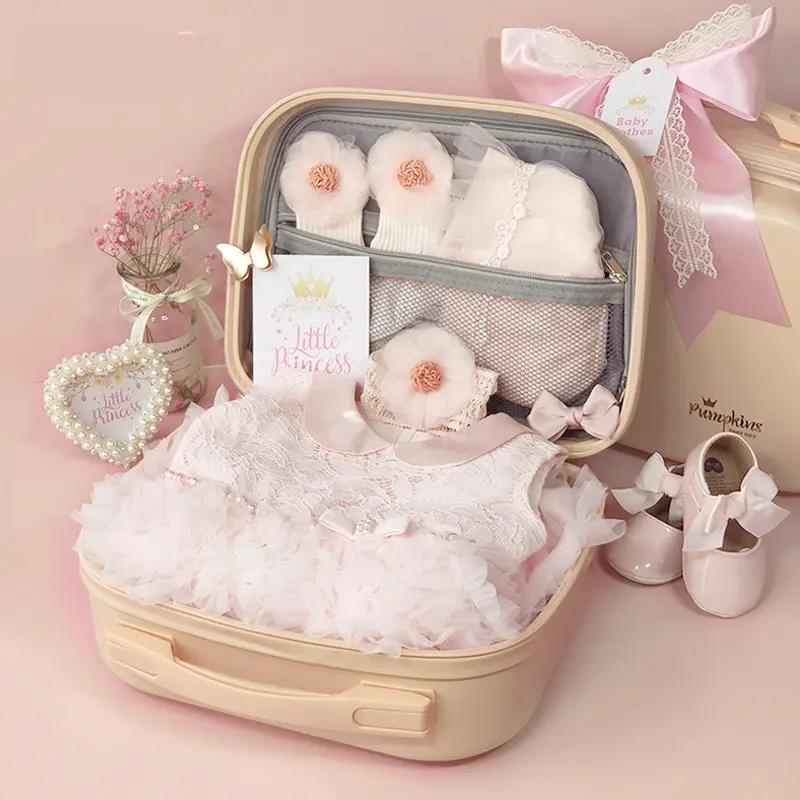 Baby High-end Gift Box Little Princess Dress Lace Suit