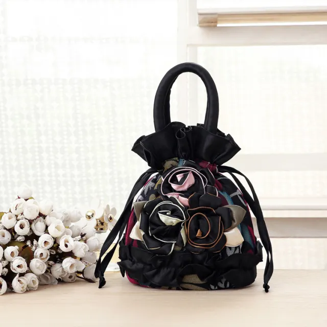 Handbag Dinner Bag Cloth Bag Korean Version Of Solid Color Women's Bag Black - Shop at LoveMi