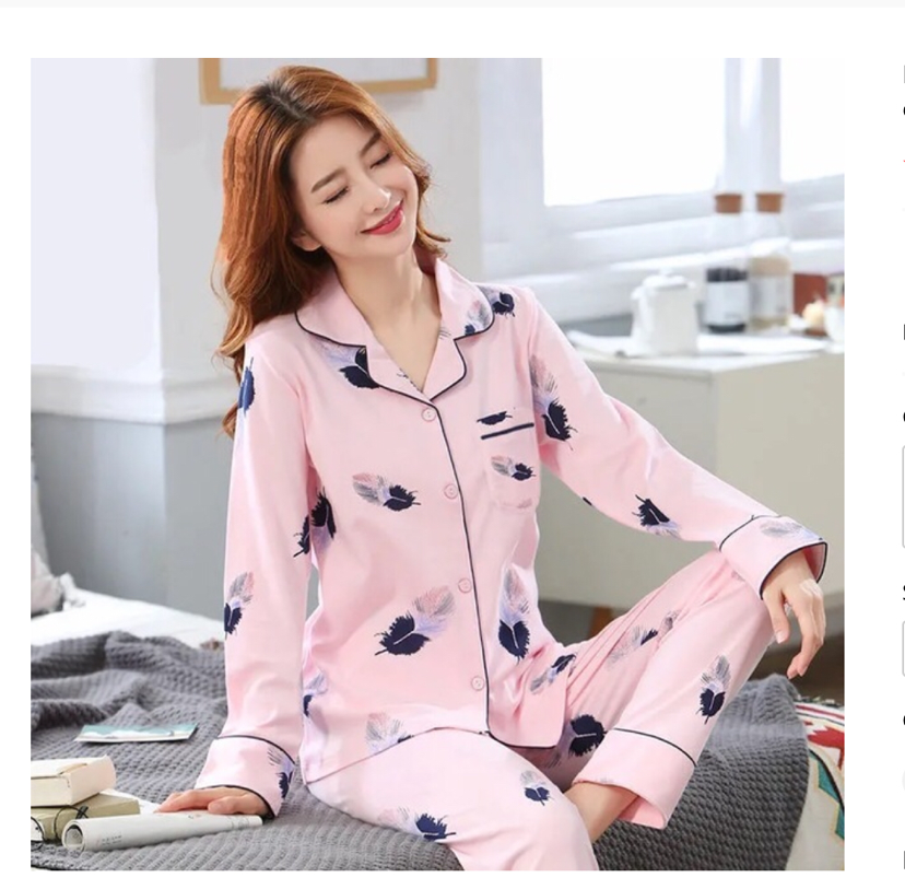 Title 5, Autumn long sleeve pajamas ladies