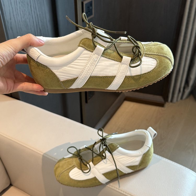 Ballet Style Hidden Wedge German Army Trainers Women's Shoes, New Arrival Summer Trending Mary Jane Flats