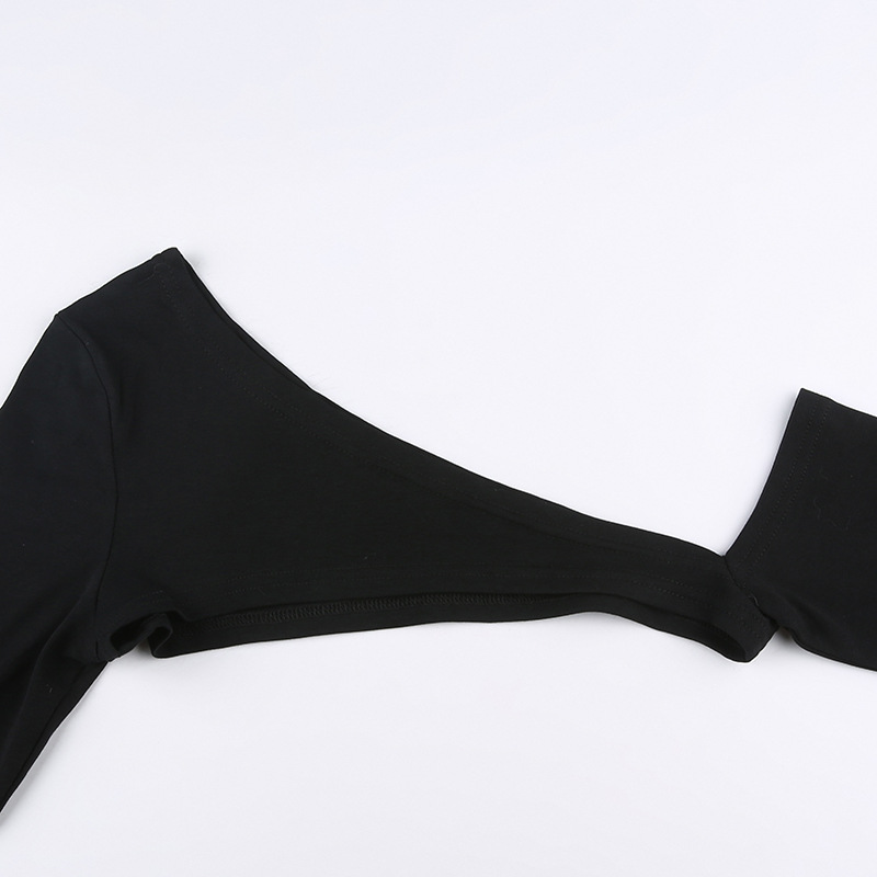 Women's Two-piece Set Of Chest Hollow Vest Long-sleeved T-shirt