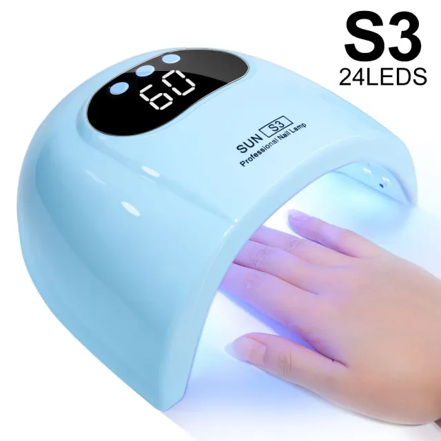 UV Nail Lamp, UV Light For Gel Nails LED Nail Dryer With 3 Timer, Smart Sensor, LCD Display Fast Curing Gel Nail Polish Nail Art Tools Manicure Acc... Blue - Shop at LoveMi
