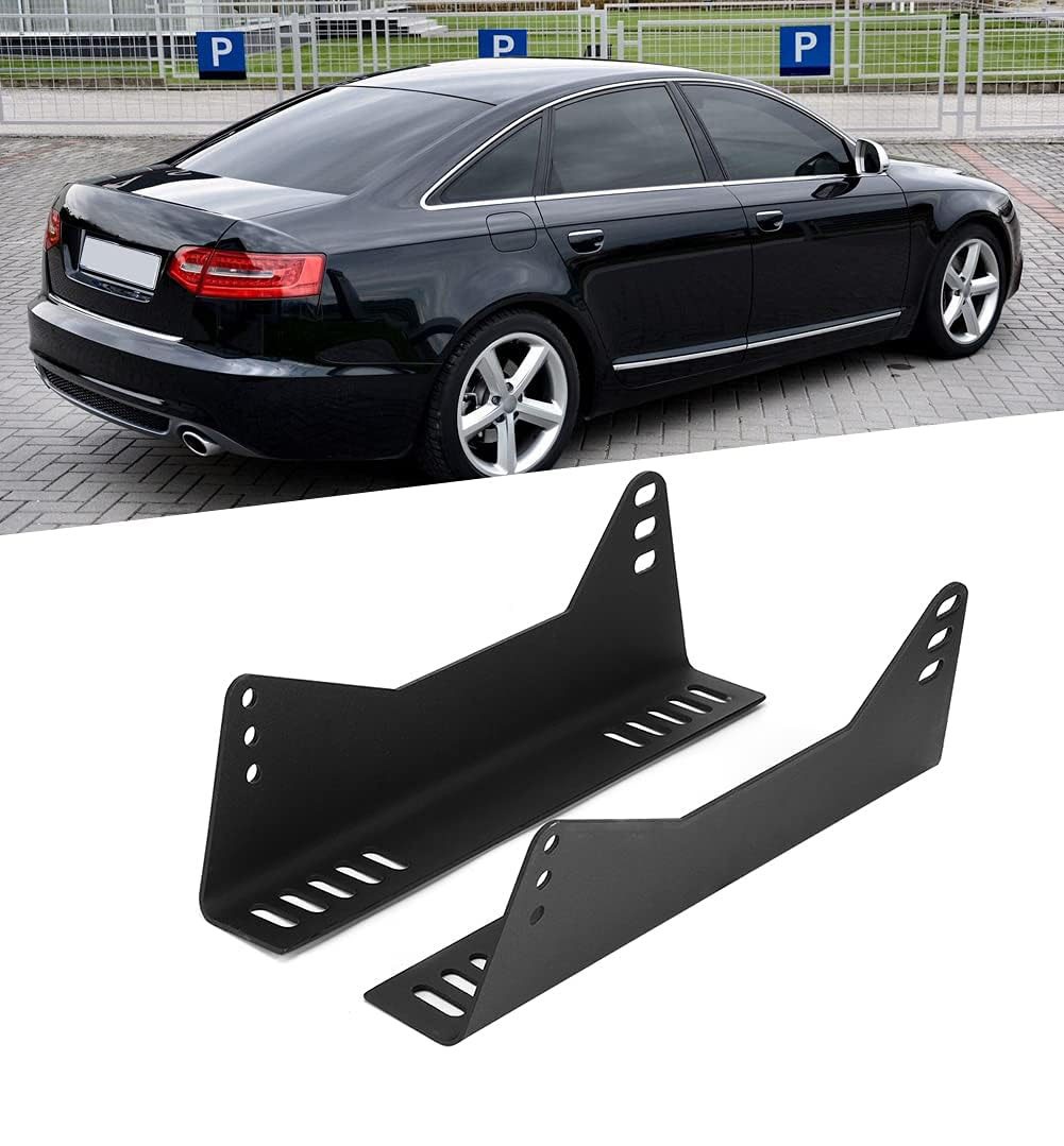 Pair Side Mount Bucket Race Replacement For Seat Brackets Bucket Seat Side Mount
