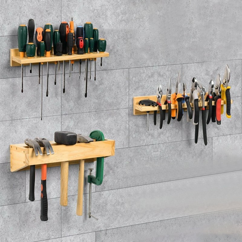 3x Wall Mounted Screwdriver Holder Storage Rack Wrench Workshop Tool Organizer — image 8