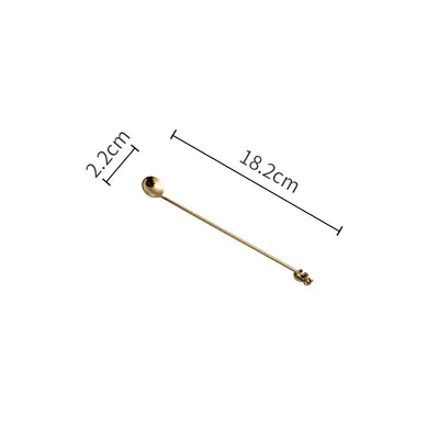 Dessert Stainless Steel Salad Fork Coffee Stirring Bar Koala Coffee Spoon - Shop at LoveMi