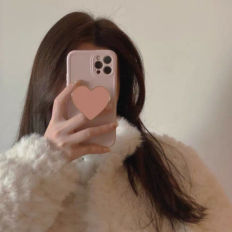 Electroplating Love Bracket Soft Rubber Phone Case - Image 4
