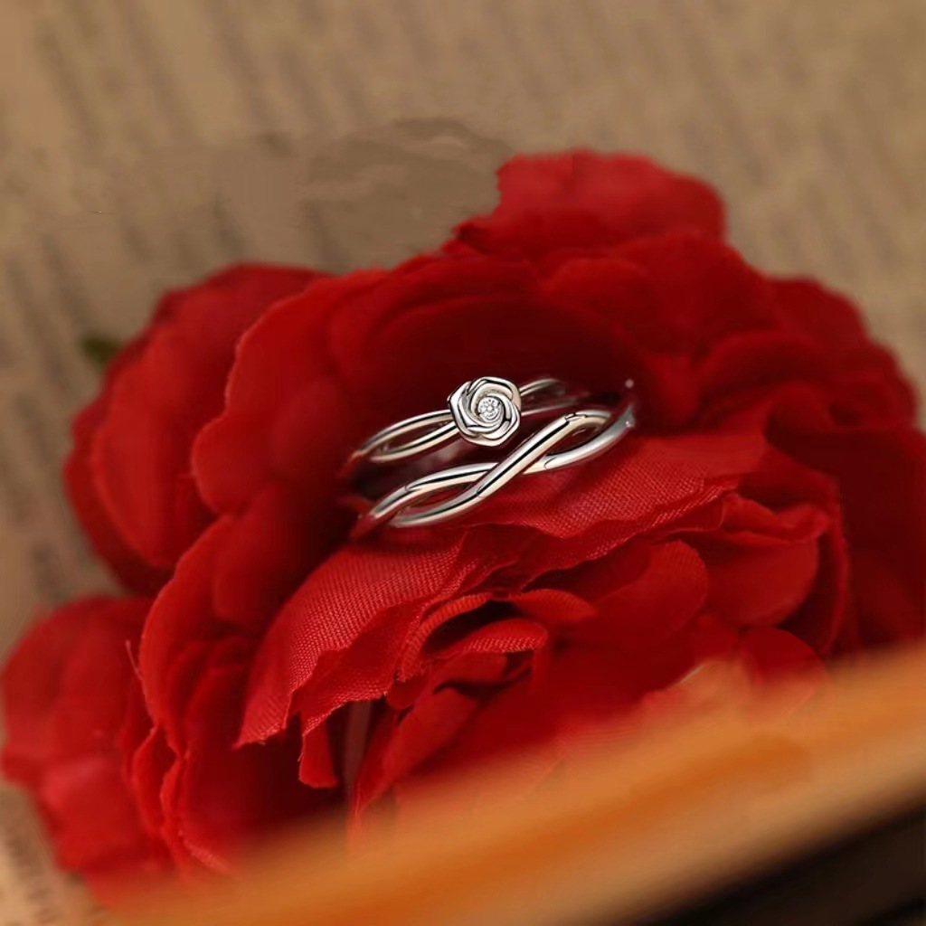 Couple Fashion Sterling Silver Ring