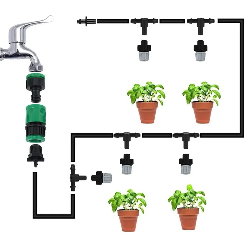 Garden Irrigation Hose Water Mist Greening System Package – image 3