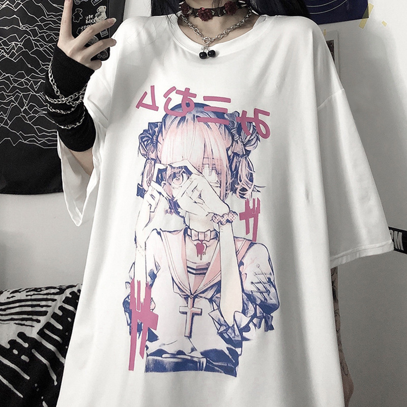 Title 3, Harajuku stijl T-shirt met korte mouwen voor he...