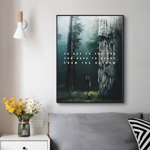Modern Wall Decor Canvas Inspirational Quotes Painting Art Poster