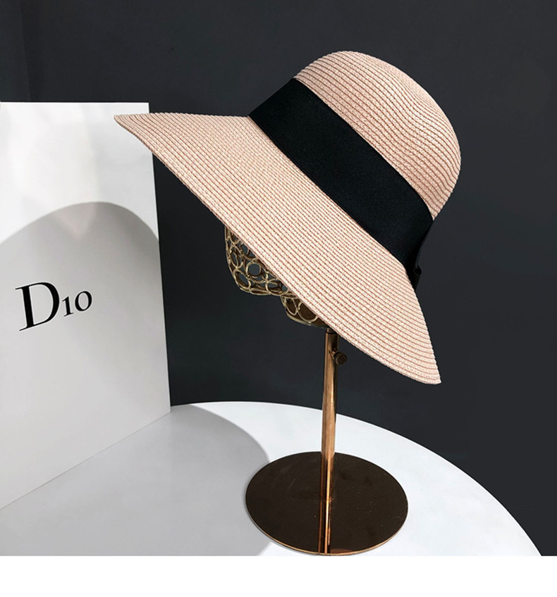 Women's Art Bow Big Brim Sun Hat