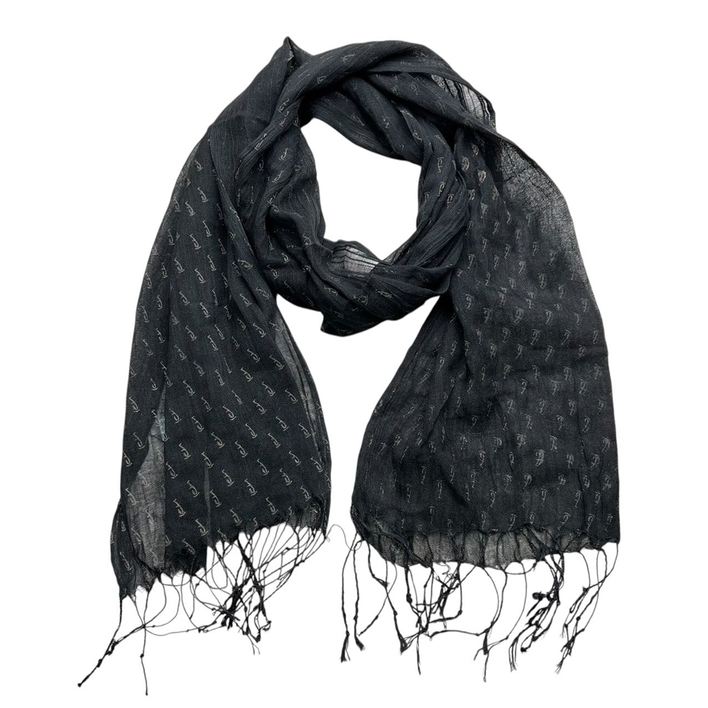 Elegant abstract Evening Scarf, Black Printed Scarf, Versatile Everyday Scarf. e3095e19 2ee4 4a80 ada3 81b388e07acb