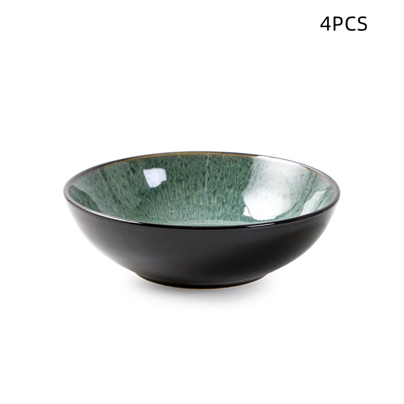 creative-western-food-plate-vegetable-plate-kiln-change-peacock-green-bowl