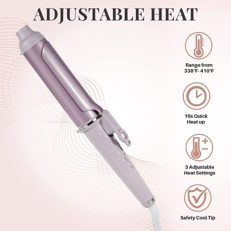 40mm Curling Wand Tongs Big Barrel Iron Hair Curler — image 6