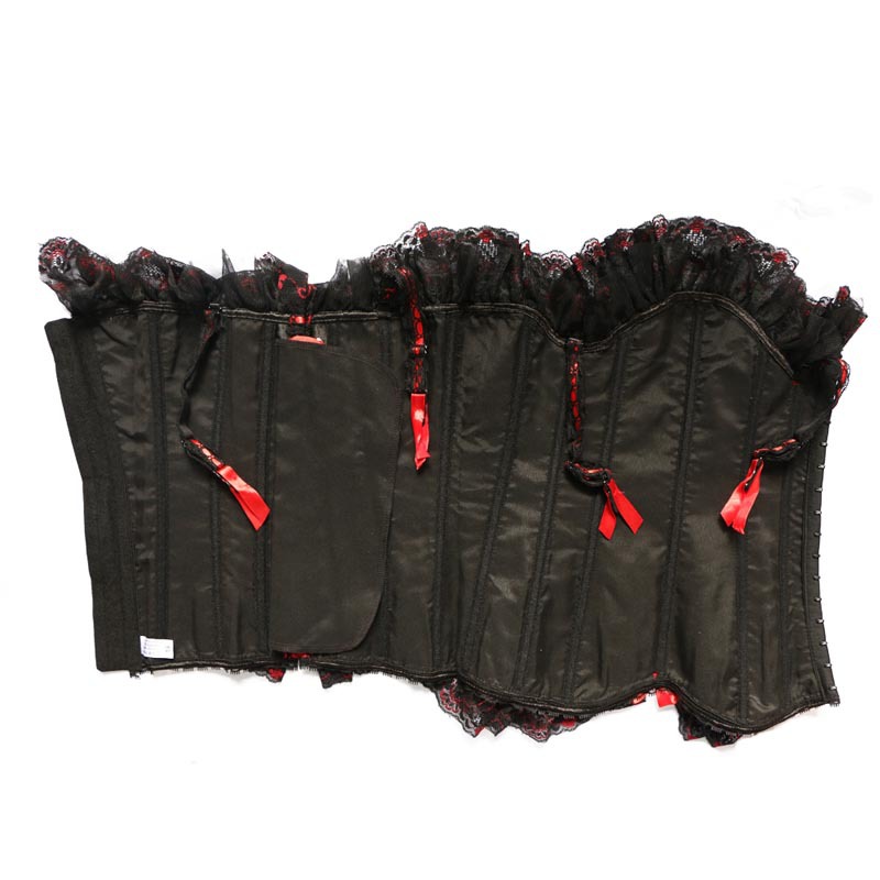 Red And Black Garter Belt Red Lace Body Sculpting