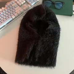 Korean Version Of A Versatile Wrap-around Knit - Black - View 1