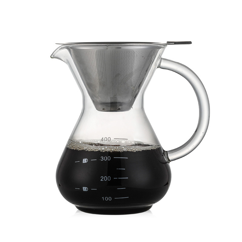 Title 7, High Borosilicate Glass Hand Brewed Coffee Pot