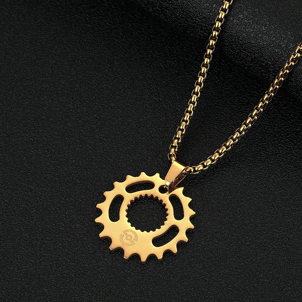 Stainless Steel Fashion New Gear Necklace