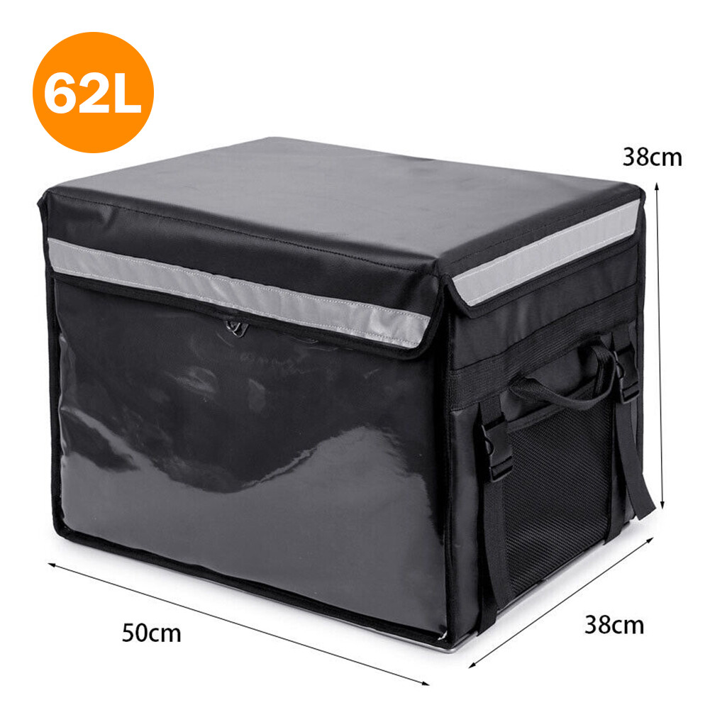 62L Food Delivery Bag  Rear Rack For Motorcycle Bike Food Delivery Drivers Kit 9