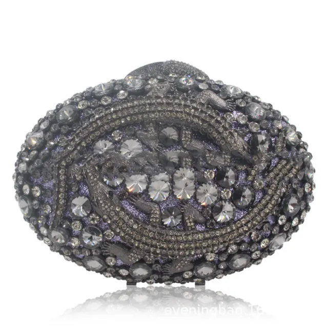 Women's Rhinestone Clutch Evening Bag Black - Shop at LoveMi