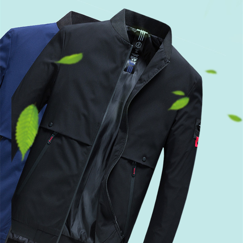 New Men's Jacket Workwear Stand Collar Top