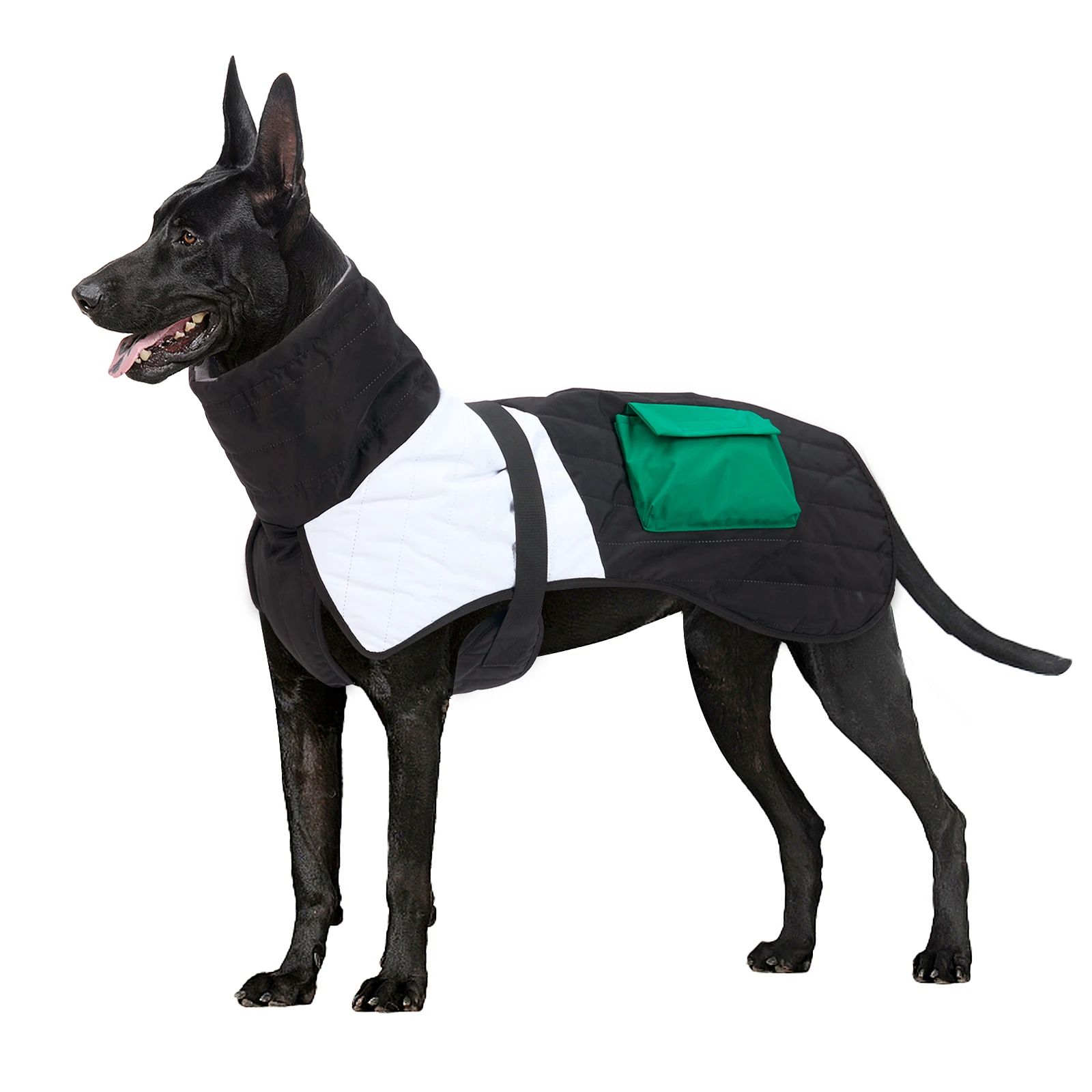 Winter Warm Thicken Waterproof Warm Dog Clothes For Small Medium Large Dogs Pet Dog Coat Greyhound Doberman Labrador Outfits Green - Shop at LoveMi