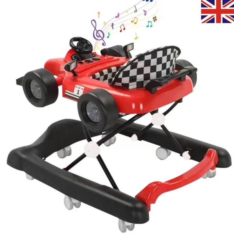4-in-1 Baby Push Walker With Adjustable Height And Speed - Red 8
