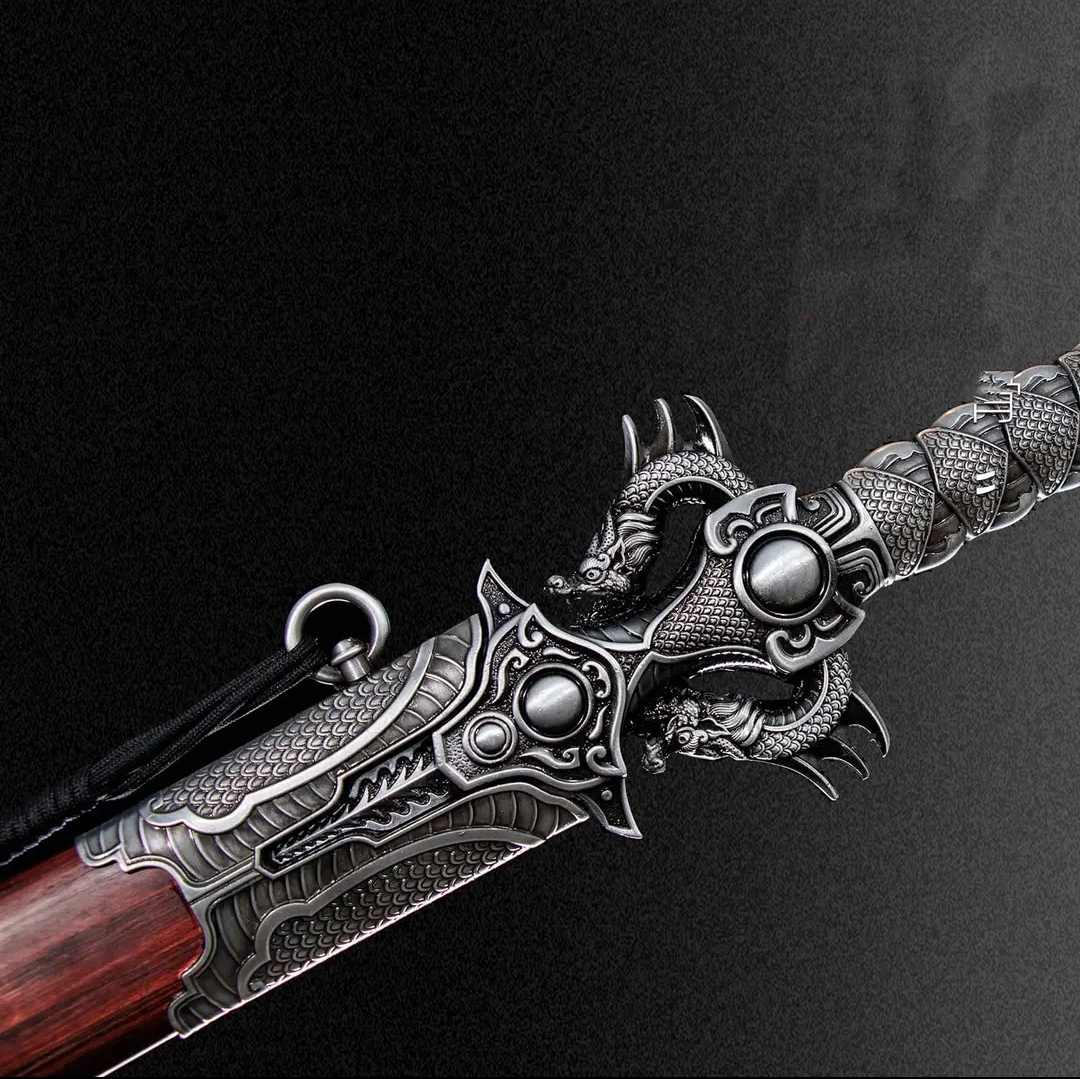 Lilong Sword One-piece High Manganese Steel Collectible Cold Weapon Unsharpened Not For Self-Defense