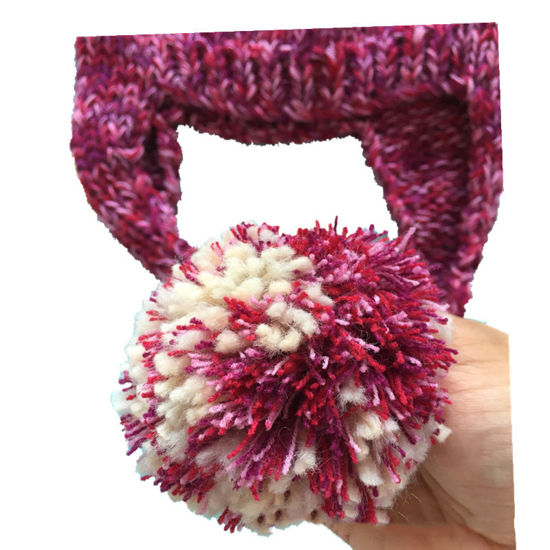 Women's Autumn And Winter Cute Hand Knitted Ear Protection Hat