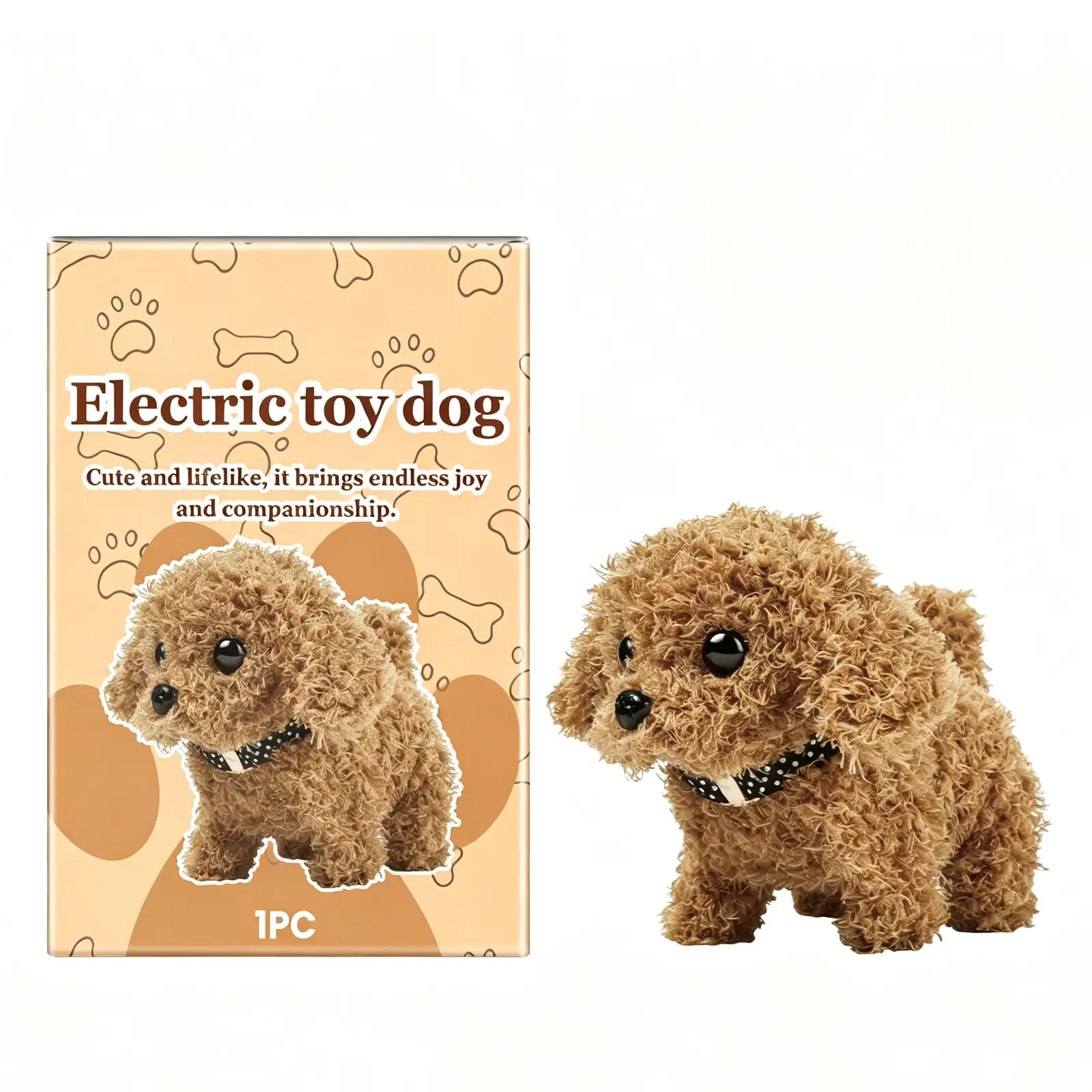 Cute Electric Plush Toy Dog, Interactive Realistic