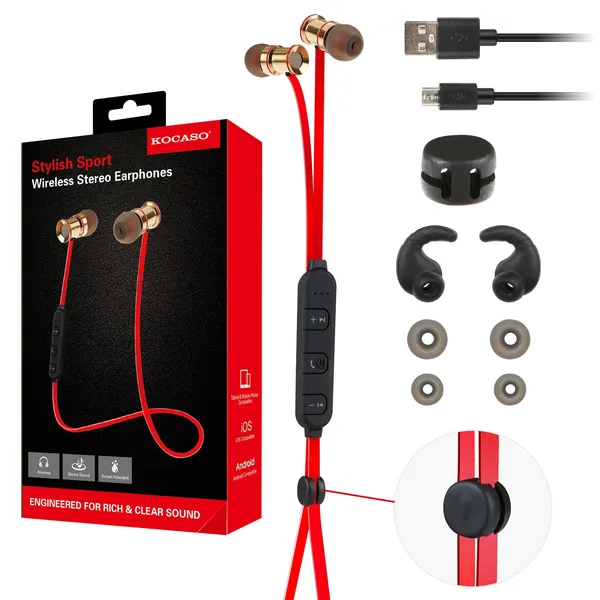 Sport Headsets Wireless V4.1 In-Ear Stereo Headphones Sweat-proof Running Earphones 5
