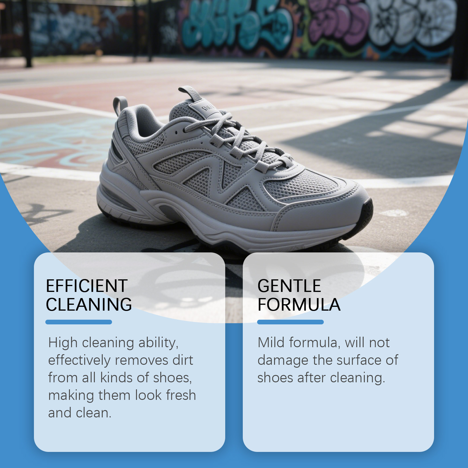 JAKEHOE Shoe Cleaning Cream  No-rinse Application Removes Yellowing And Mud Stains From Shoe Surfaces, Brightens Dull Shoe Colors. — view 2