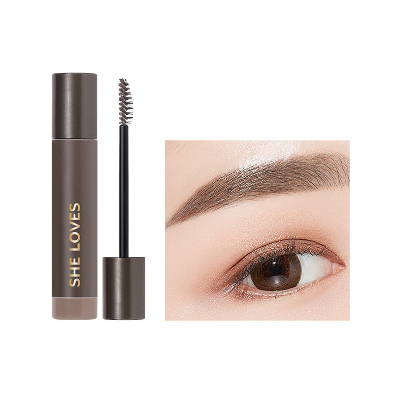 Sweatproof Semi Permanent Light Brown Eyebrow Gel Soot Brown - Shop at LoveMi