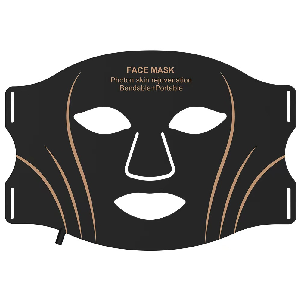 New Silicone Facial Mask Device, Household LED Photon Skin Care Mask, Infrared Color Light Beauty Instrument, Skin Rejuvenation Photon Beauty Mask — foto 5