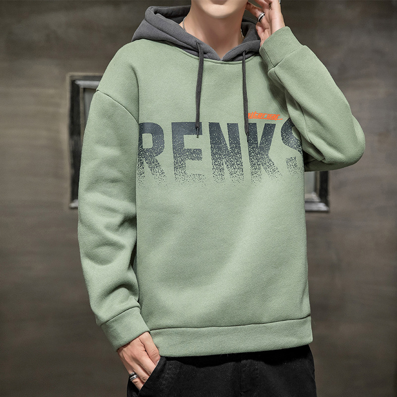 Men's Hooded Long Sleeve Sweatshirt Jacket