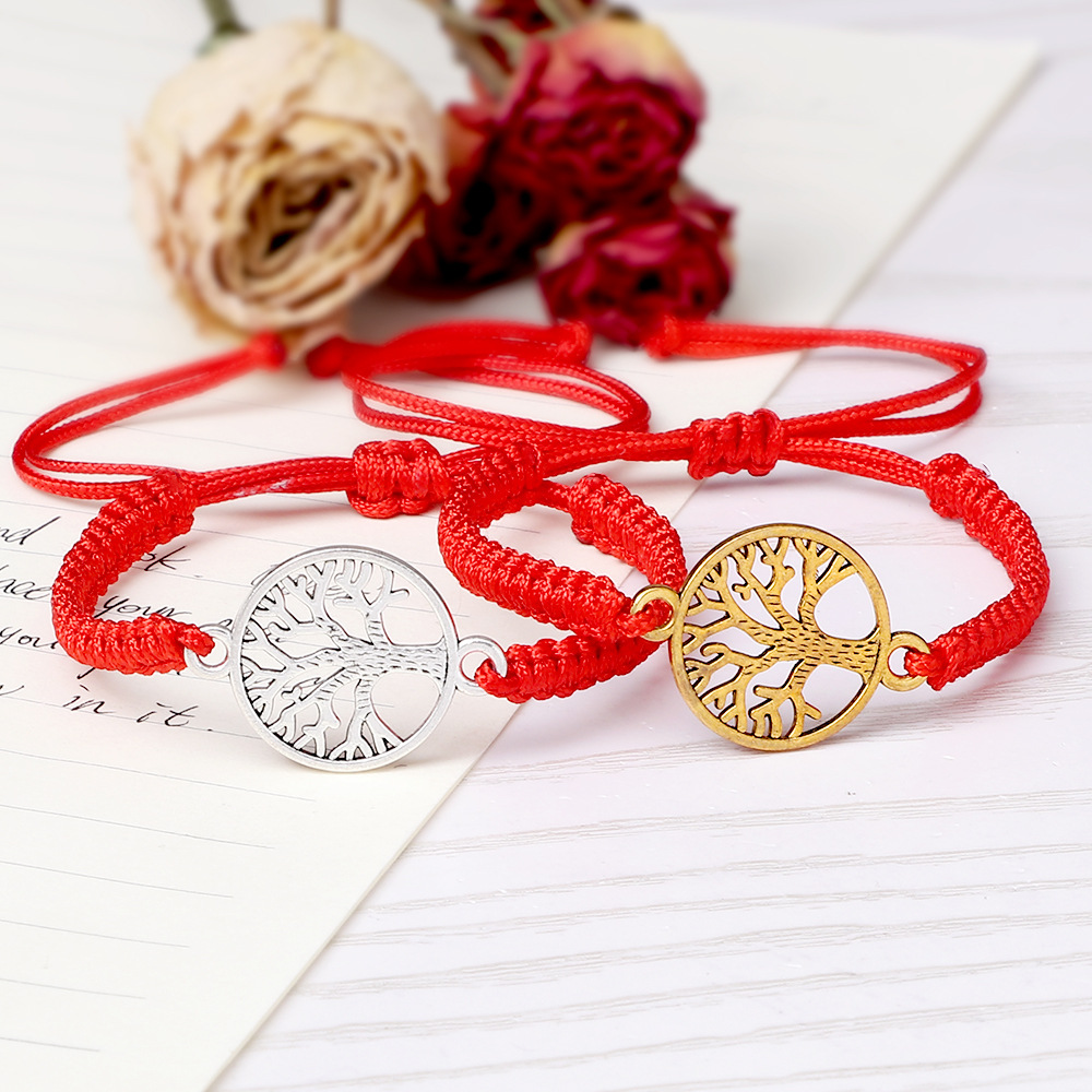 Tree Of Life Braided Bracelet Men's And Women's Simple Hand Strap