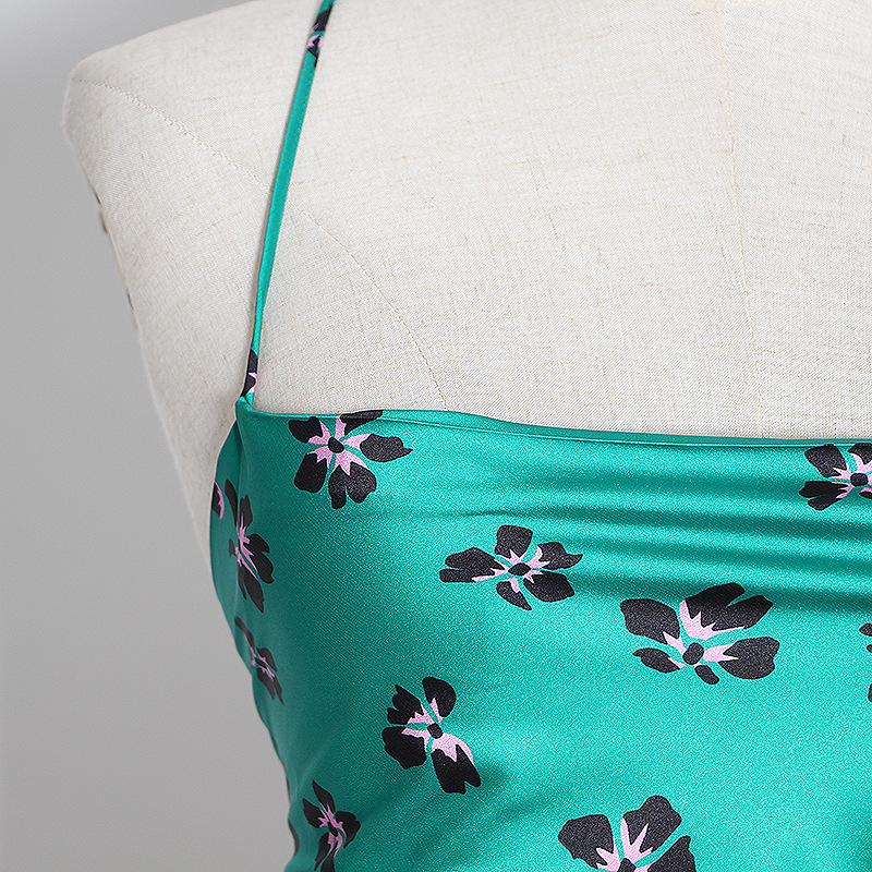 Women's Slim Suspender Satin Dress