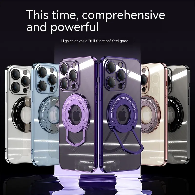 Iphone15 Pull Rod Magnetic Suction Phone Case