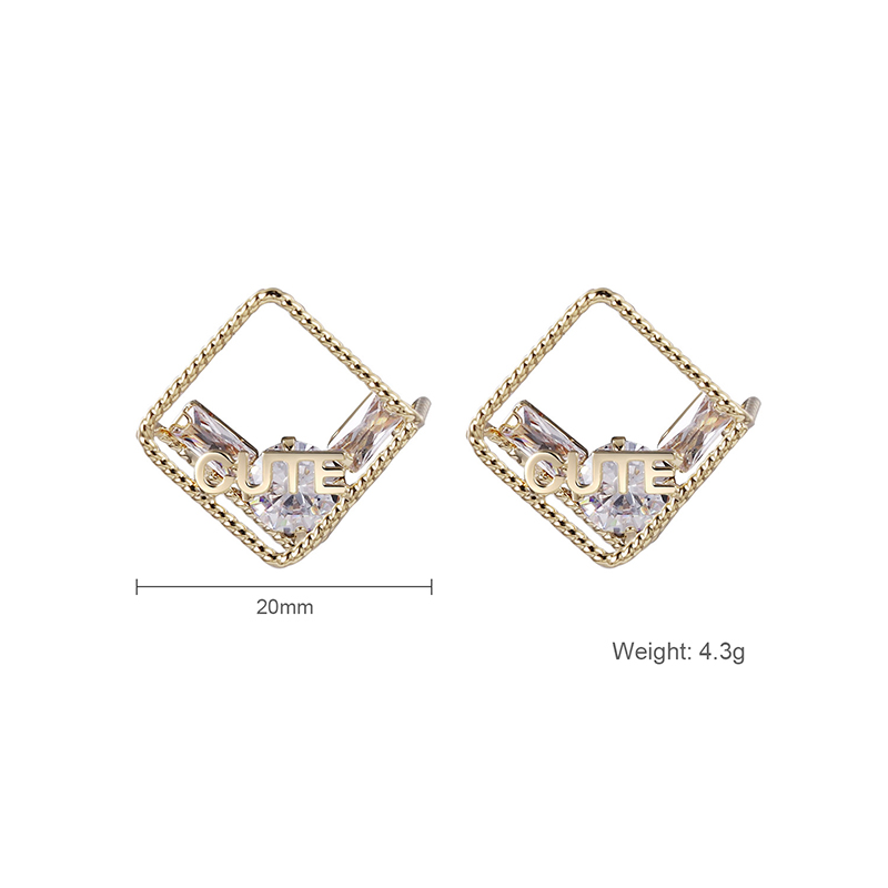 Korean Style Fashion All-match Elegant Temperament Earrings All-match Earrings