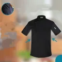 Black Blouse With Short Sleeve